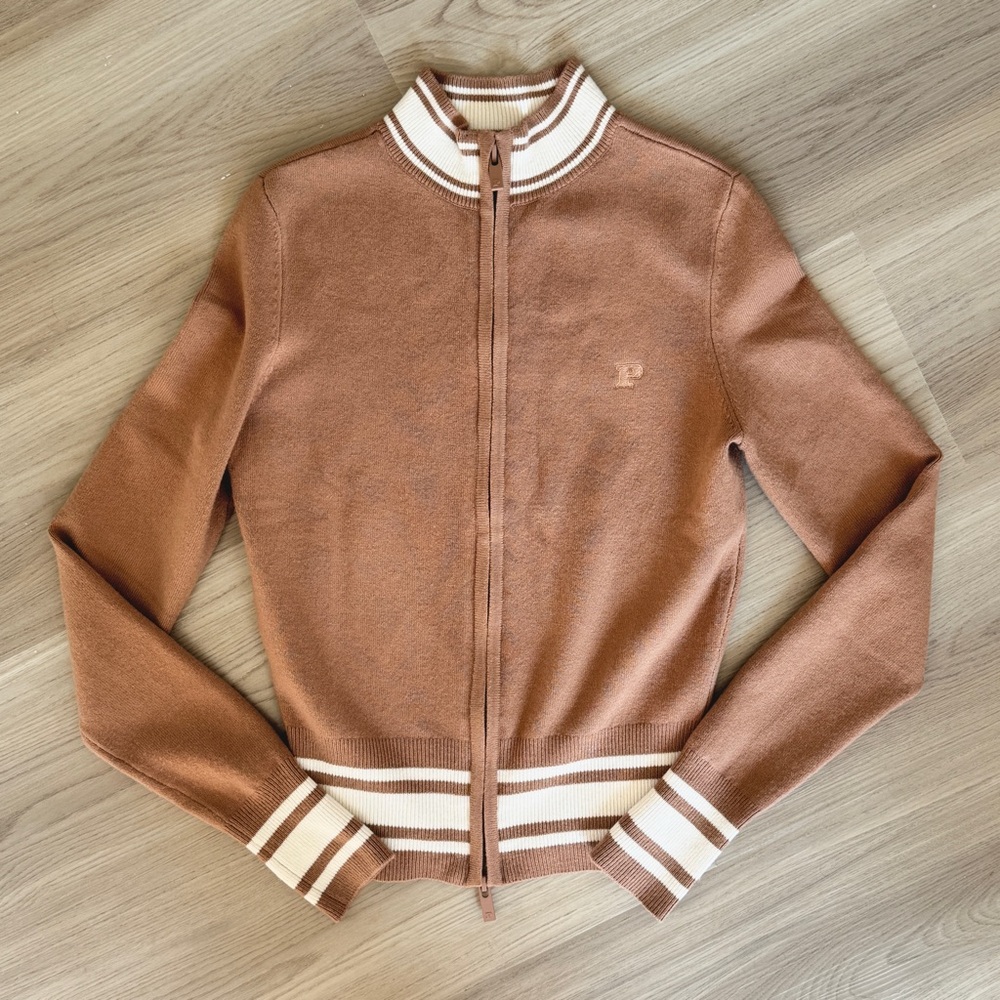 Victoria’s Secret PINK Varsity Knit full-zip sweater XS